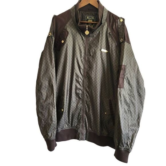 Live MechanicsBomber Jacket Mens 4XL Water Resistant Winbreaker Utility Hounds